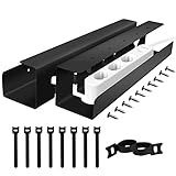 CREA UN PEDIDO: Viene con 10 bridas para cables que te ayudan a organizar tus cables de manera más ordenada. Cree un pedido en su oficina, oficina en casa o escritorio de juegos