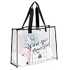 JIAHG Transparante schoudertas voor dames, pvc, zomer, draagtas, reistas, zwemtas voor strand, zwemmen, reizen, winkelen