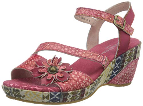 Laura Vita Becauteo 119, Sandalias con Plataforma Mujer, Pink Fushia Fushia, 37 EU