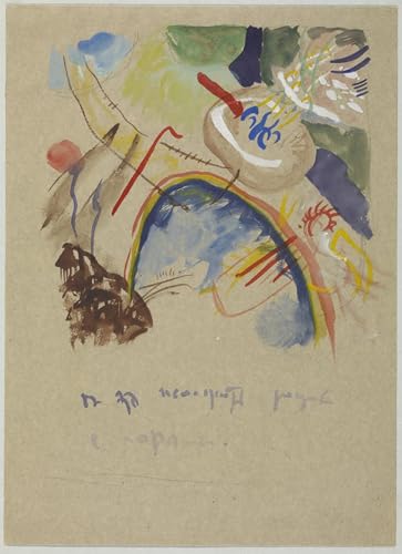 Lienzo de Kandinsky con foresta e arcobaleno cuadro clásico 60x90cm