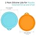 2 Pack Silicone Powder Cleanser Lids, Compatible with Bar Keepers Friend, Comet, Ajax Powder Cleanser (12 oz & 21oz), Moisture Resistance, Cleanser Accessory to Keep Powder Dry