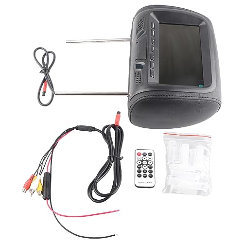 Monitor de coche Reproductor multimedia de vídeo MP5 para reposacabezas de 7 pulgadas para coche(black)...