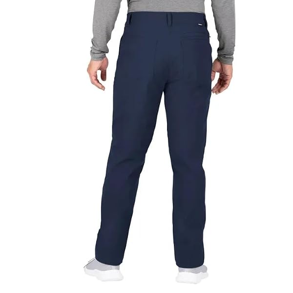 Gerry Men's Water Resistant Fleece Lined Stretch Pants with Zip Pockets and Adjustable Hem, Blue (30W x 30L) by Gerry - Used condition - Image 3