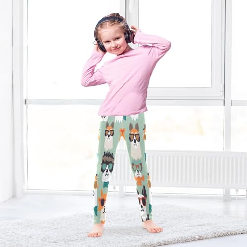 Bolaz Toddler Girls Leggings Printed Yoga Pants Leggings Glasses Dog for Kids4