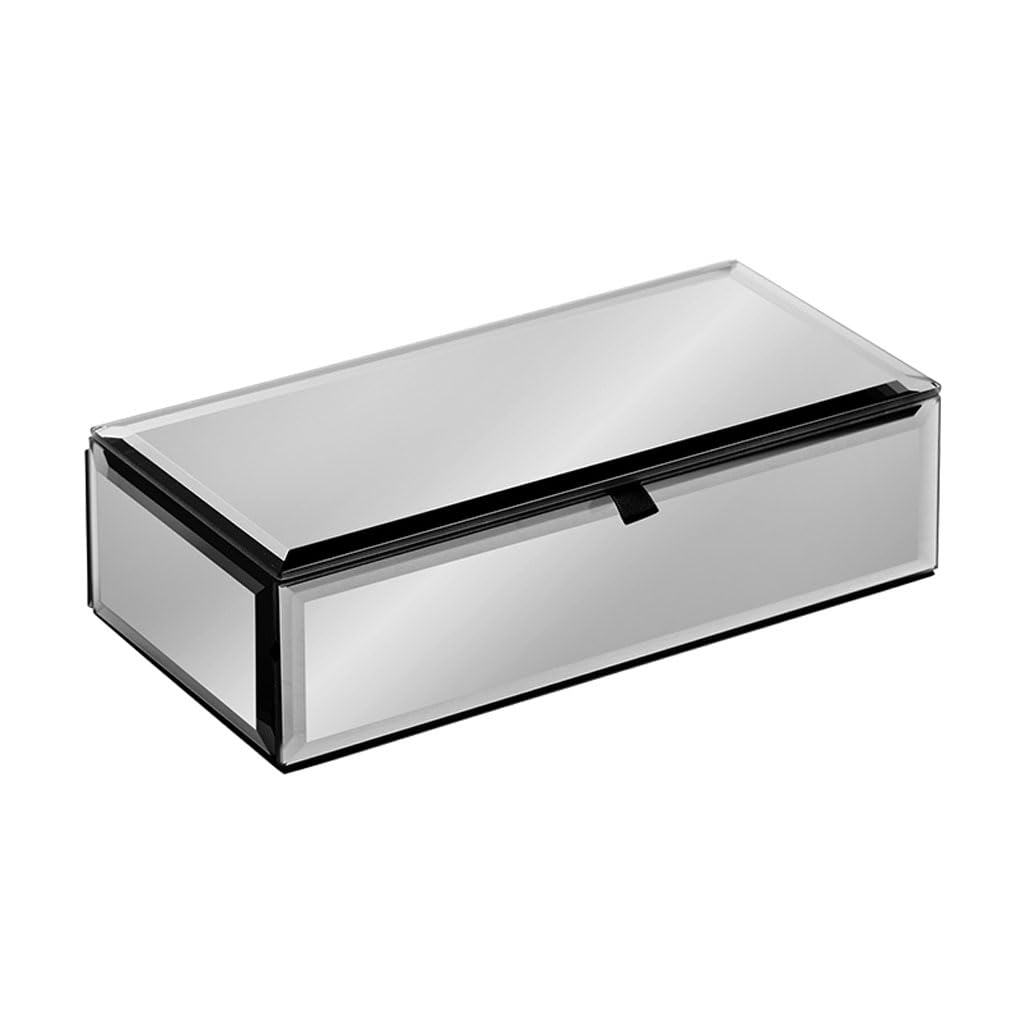 CVHfhjTG jewellery box, Jewelry Box Glass Organizer, Simple Stylish Storage Case, for Bracelet Ring Women Girls