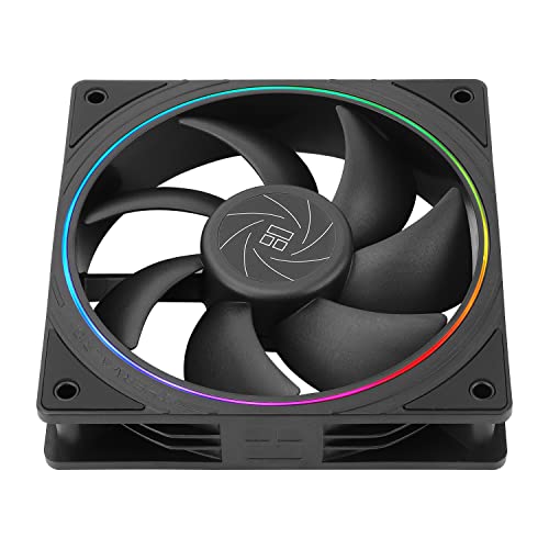 Image of Thermalright TL-S12 CPU Fan 120mm case Cooler Fan, ARGB 5V 3-pin and 4-pin PWM Silent Computer Fan, fine Aperture Light Effect for case CPU Liquid Cooler and CPU air Cooler, 3 Pack (TL-S12 X 3)