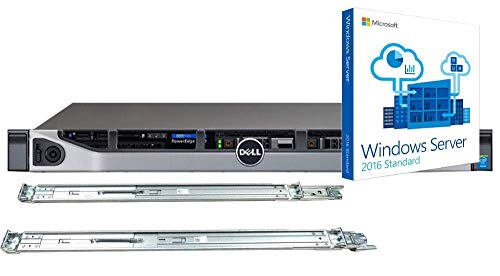 Dell PowerEdge R630 Server with 2 x Intel Xeon E5-2620 v4 8-Core 2.1GHz CPU, 64GB DDR4 RAM, 7.68TB SSD, RAID, Rail Kit, Windows Server 2016 OS (Renewed)