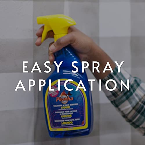 Roman’s Wallpaper Remover Spray - Piranha, Liquid For Glue Removal, Clear, 32 Ounce (75 Sq. Ft.) #TOP2