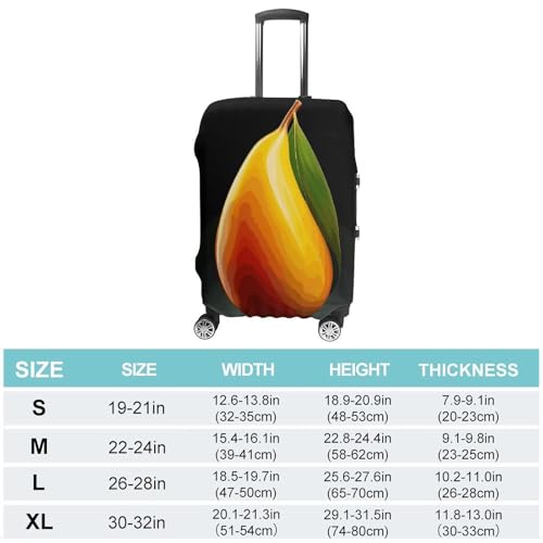 Mango Printed Luggage Cover Protector, Fits 18-32 Inch Luggage2