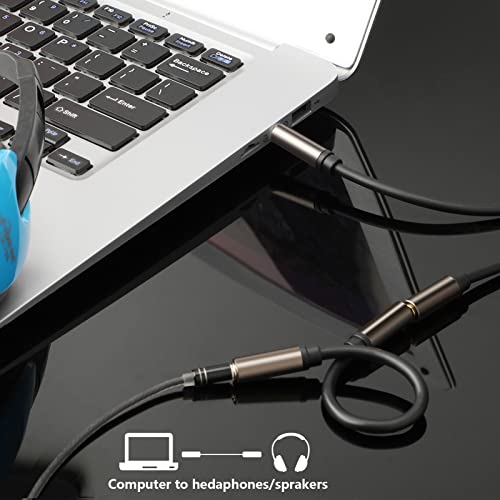 Cable adaptador 3.5mm hembra a hembra, pack de 3 miniatura 2