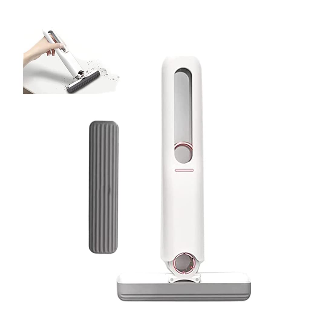 Mini Multifunctional Hands-Free Mop, Hand- Washable Desktop Cleaning Mop, Portable Self-Squeeze Mini Mop, Mini Lazy Hand Wash-Free Cleaning Mop Strong Absorbent Mini Mop
