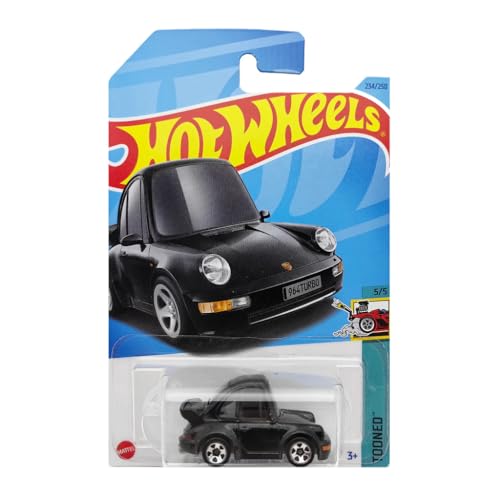 Image of Hot Wheels 1:64 Porsche 911 Turbo 3.6 Tooned 3 Years & Above (Black)