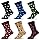 WeciBor Business Herrensocken Gekämmte Baumwolle ohne Naht herren anzugsocken,6 Paar Mehrfarbig Tier,43-46