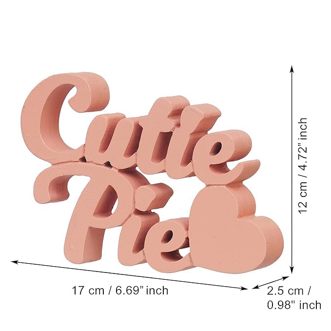 Cadeau de Saint-Valentin et d'anniversaire : statuette en bois décorative - 2