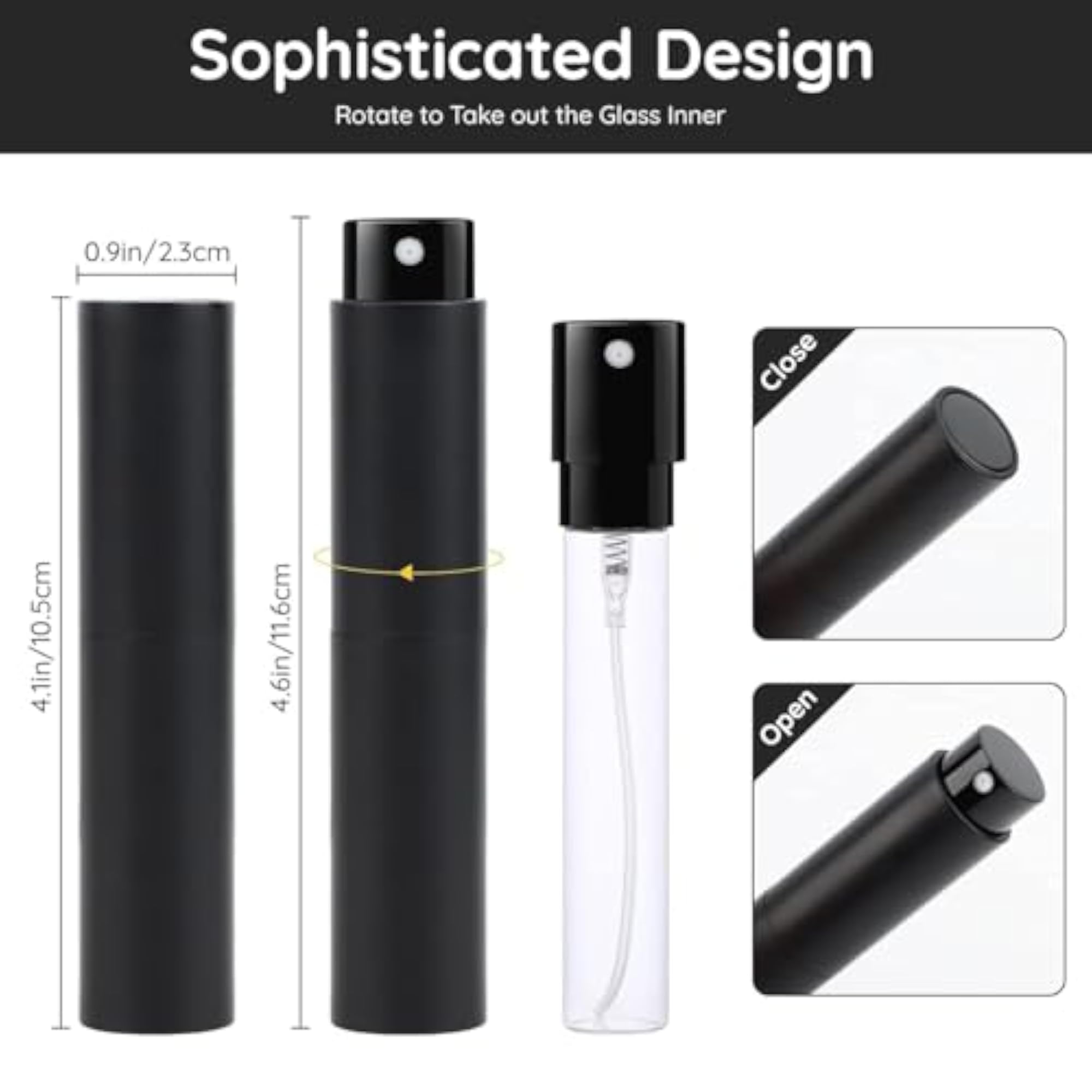 Portable Refillable Perfume Atomizer, 10ml Mini