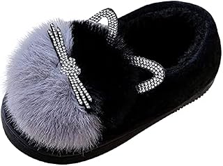 Slippers Girls Size 37 Kids Boys Girls Fashion Soft Shoes Cartoon Plush Shoes Indoor Home Warm and Cute Cotton Slippers Kids Slippers 25 Boys