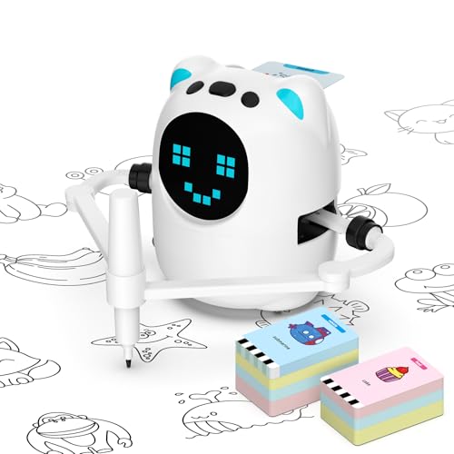 Vynloxzoo Drawing Robot for Kids, Educational Learning Drawing Toy Doodle Bot, 3 4 5 6 7 8 Year Old Boys Girls Birthday Gift, Kids Toys for Ages 5-7