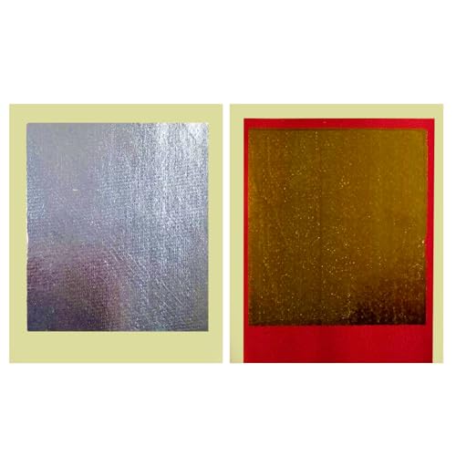 FEOEDY 100Pcs Chinese Joss Paper Gold Silver Foil 7 by 5.5 Inch Ancestor Money Sacrificial Offerings to Burn for Ancestral Worship and Festivals