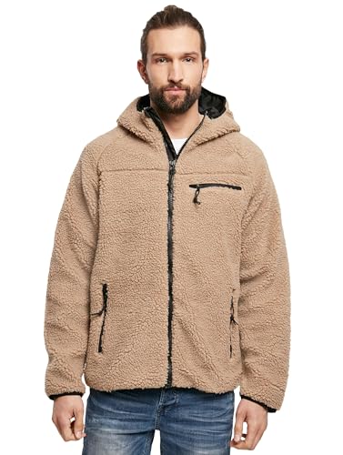 Brandit Teddyfleece Worker Jacket, Farbe: camel, Größe: L