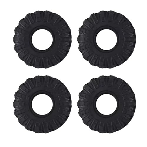 Jante de Roue RC 1.0 Pouce et Pneus Boue Souple pour Axial SCX24 et Bronco 1/24