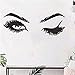 Produktbild XCGZ Wandtattoo Schöne Augen Und Wimpern Wandtattoo Girl Eye Applique Kunst Beauty Salon Fenster Hintergrund Wandtattoo M 173Cm X 56Cm