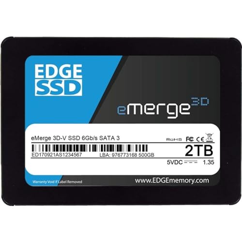 EDGE MEMORY 2TB 2.5�C���` Emerge 3D-V SSD - SATA 6GB/S