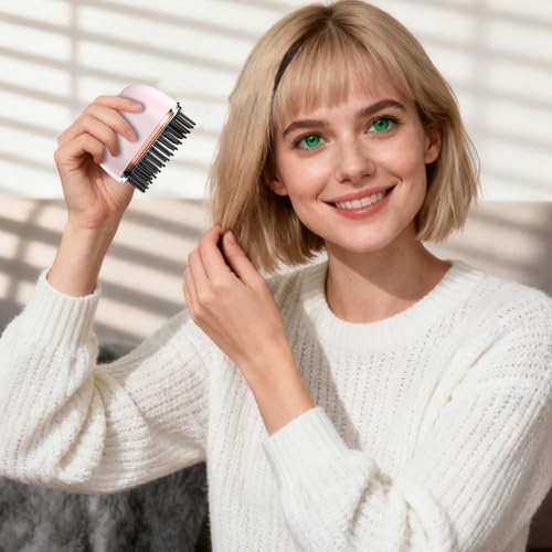 Plancha de Cabello Portátil Mini sin Cable Rosa miniatura 5