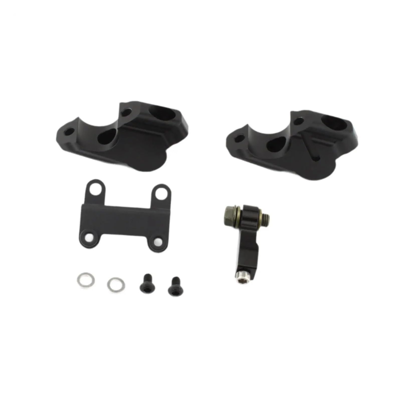 Kit Morsetto Per Montaggio Riser Manubrio Moto Riser Regolabili Booster In Lega Di Alluminio Nero Per Manubri Da 22 Mm manubrio Riser