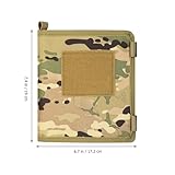 jojofuny Portamapas Táctica para Exteriores Carpeta Organizadora de Mapas Camuflaje Resistente al Agua Tamaño Compacto y Ligero para Almacenamiento de Cuadernos y Documentos