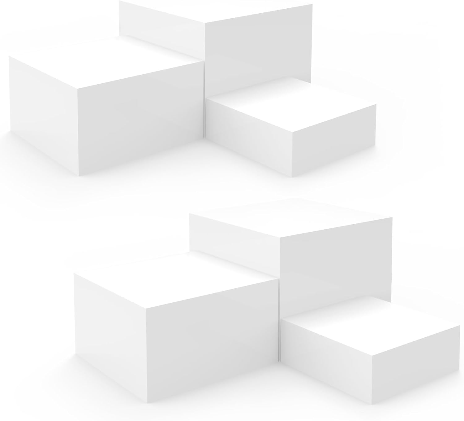 DILIBRA 6PCS Buffet Risers, Food Risers for Buffet Table with Hollow