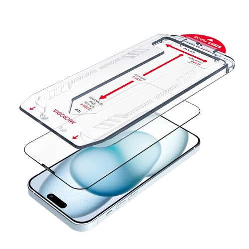 Protection d'écran HD iPhone 15 Pro Microdia en verre haut de gamme