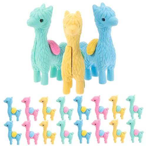 Vaguelly 20 gomas de borrar, minifigura de cangrejo, juguete de animales, juguetes de masas, mini modelos de alpaca, decoración de cangrejo, juguetes de espuma para niños, mini juguetes para niños