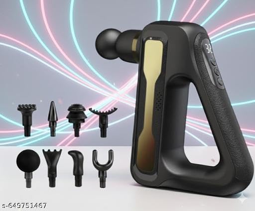 Dealdona PAR-P1518 Portable Massage Gun, 6 Speeds, 4 Heads - Image 2