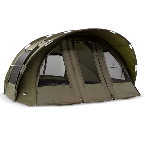 Lucx Leopard XXL Bivvy Angelzelt für 2-4 Mann - extragroßes Karpfenzelt...