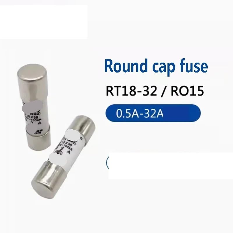 NURII R015 Fuse RO15, Ceramic Fuse Tube, 10X38 RT18 4A 8A 10A 16A 20A 25A(0.5A)