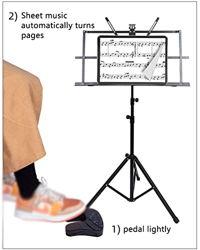 Pédale de rotation de page sans fil CANIAN évite d'interrompre votre lecture Bluetooth - 4