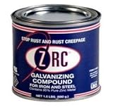 ZRC 10001 Cold Galvanizing Compound |1/2 Pint | Iron and Steel Corrosion Protection | Matches Hot-Dip Galvanized Performance | Contains 95-Percent Metallic Zinc