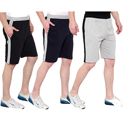 Image of Trillion Men's Cotton Regular Shorts | Shorts for Men (Pack of 3)