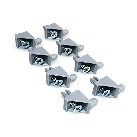 ReplacementScrews Gray Shelf Support Pins for IKEA Part 106422 (Pax, KOMPLEMENT, TRYSIL) (Pack of 8) Cover