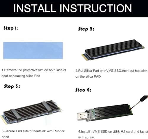 Image of Sintech USB 3.0 M-Key nVME M.2(NGFF) SSD External Card Enclusure with USB 3.1 Type C Connector
