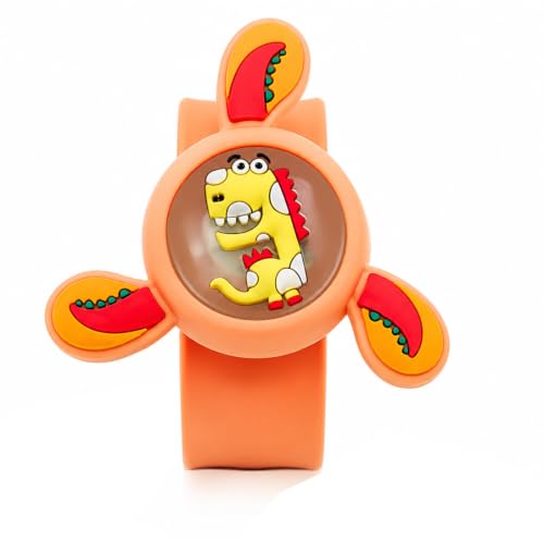 Image of Rakhi for Kids Boy Girl Brother ,Cartoon LED Light Toy Little /Small Bro Slap Band Cartoon Wrist Band Bracelet with LED Light Up |Spinner Rakhi for Kids| Cute Children Favourite Rakhis for Rakshabandhan with Tikka Set,Rakshabandhan Greeting Card