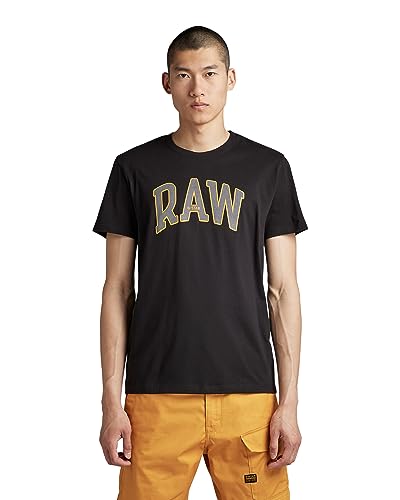 G-Star Raw Raw University T-Shirt, Camisetas Para Hombre, Negro Dk Black D22831-336-6484 , S