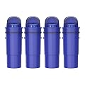Filterlogic PF10A Pitcher Water Filter, Replacement for Pur® Pitchers and Dispensers PPT700W, PPT111W, CR-1100C, DS1800 and PPT650W, NSF Certified, 4 Pack