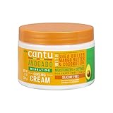 Cantu Avocado Curling Cream with Shea Butter, Mango Butter, & Coconut Oil, 12 Ounce