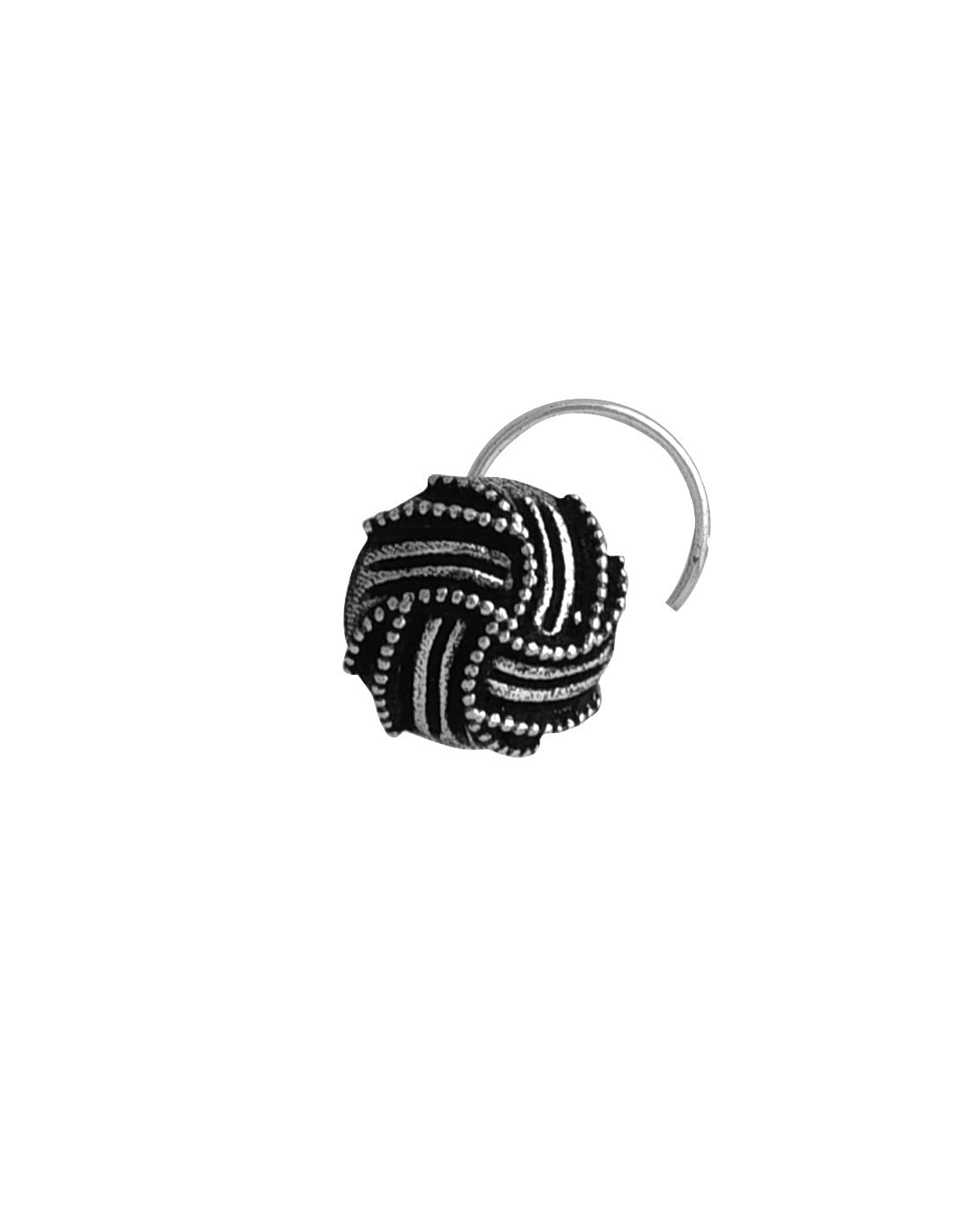 abhooshan Silver Alloy Nose Pin Studs for Women and Girls Stylish and Latest Gift for Wife Friend Mother Sister