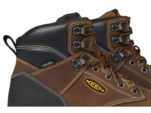 Image of KEEN Utility Men's Evanston 6 inch Soft Toe Waterproof Leather Durable Construction Work Boots