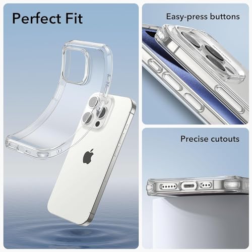 ESR für iPhone 15 Pro Hülle, Originalgefühl, Transparent, Klar – Ansicht 5