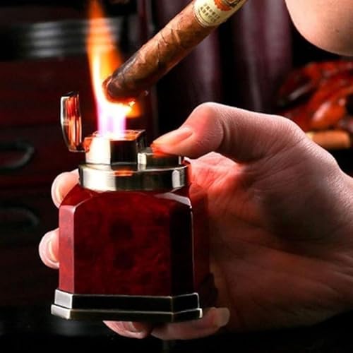 Encendedor de mesa con llama cuádruple roja y ajuste miniatura 6