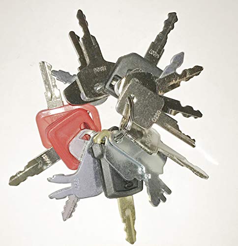Keyman 16 Key Blanks Made to fit Heavy Equipment/Construction Ignitions 16 Key Blank Set