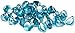GASPRO 10 Pound Fire Glass Diamonds 1 Inch, Fire Pit Glass Rocks for Gas Fireplace and Fire Pit, Caribbean Blue, High Luster